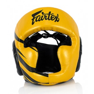 HG16 Шлем Fairtex тренировочный. Модель 2019 года. Цвет золото. (M1)