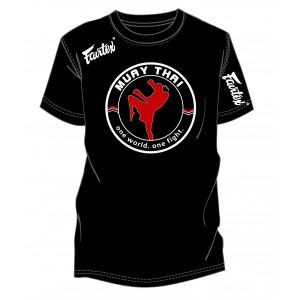 TS "One world. One fight" Футболка Fairtex. Цвет черный