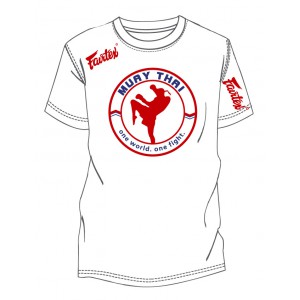 TS "One world. One fight" Футболка Fairtex. Цвет белый